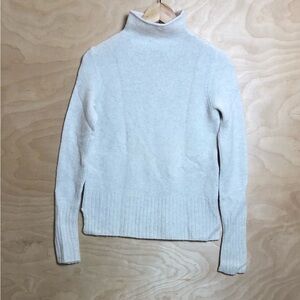 Madewell Merino Wool Alpaca Sweater Light Beige Mock Neck Soft Comfy Womens XS.